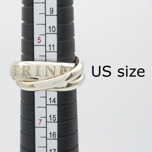 CARTIER 18k White Gold Trinity Ring - Picture 7 of 8